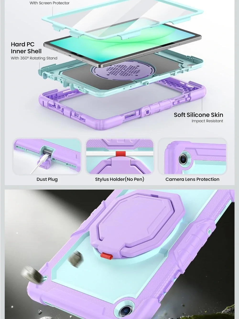 Shockproof case for galaxy tab